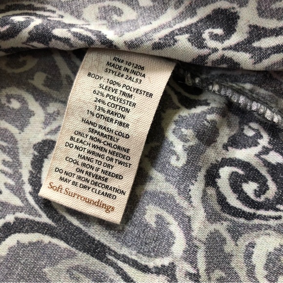 Soft Surroundings Aurora Open Front Mixed Media Tunic XL - Picture 4 of 10